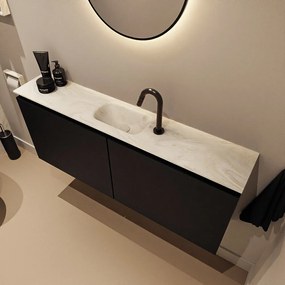 Mondiaz Ture DLux toiletmeubel 120cm urban met wastafel ostra midden met kraangat