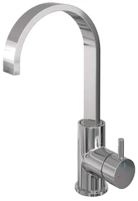 Brauer Chrome Edition Wastafelmengkraan opbouw - hoog - draaibaar - platte uitloop - model b - chroom 5-CE-003-S2