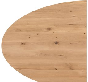 Goossens Eettafel Blade, Strak blad ovaal 180 x 100 cm 6 cm dik