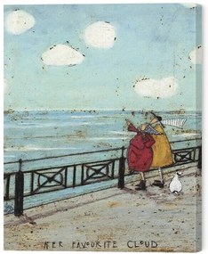 Print op canvas Sam Toft - Her Favourite Cloud, (40 x 50 cm)