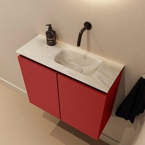 Mondiaz Ture DLux toiletmeubel 60cm fire met wastafel ostra rechts zonder kraangat