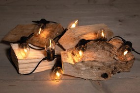 Anna's Collection - lichtsnoer ledlampjes met vlameffect 3m - 10 stuks