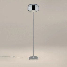 Staande lamp van verchroomd ijzer, KINOKO