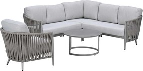 Garden Impressions Devin loungeset hoek 6-delig - Monte Carlo loungetafels