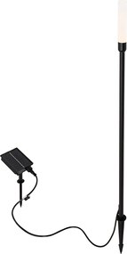 Buiten vloerlamp zwart incl. LED oplaadbaar en solar - Barry