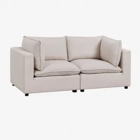 2-delige Modulaire Bank Daniela Stof Crème Beige - Sklum