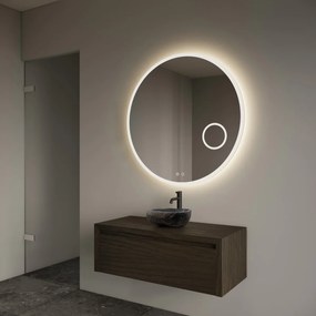 Gliss Design Ares badmeubel 100cm charcoal met rivierstenen waskom