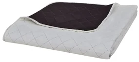 vidaXL Bedsprei gewatteerd dubbelzijdig 230x260 cm beige/bruin