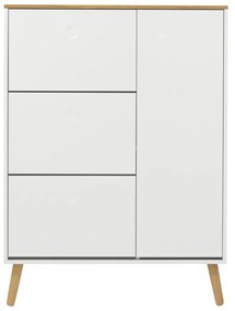 Tenzo Dot Grote Schoenenkast Mat Wit - 94x24x128cm.