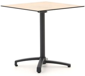 Inklapbare tafel Bellagio | Vierkant | Tuintafel Kunststof | 70x70cm | 2 personen | Kees Smit Tuinmeubelen