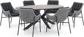 Diningset Manifesto | 6 personen | Tuinset polywood | 7-delig | Kees Smit Tuinmeubelen