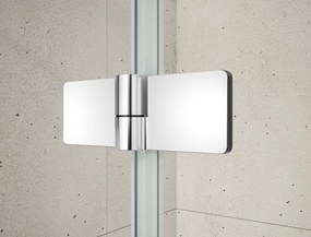 Gelco Trinity douchecabine met mat glas 120x100cm links chroom
