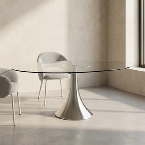 Kare Design Grande Possibilita Glazen Eettafel Ovaal - 180 X 120cm.