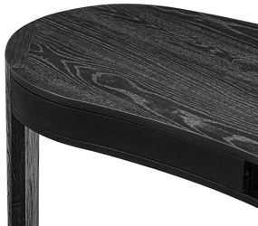Richmond Interiors Navarino Organisch Bureau Zwart Out - 165 X 65cm.
