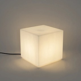 Moderne buitenlamp wit 30 cm vierkant IP44 - Nura