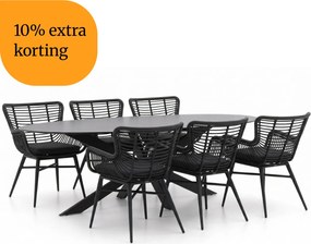 + 10% kassakorting | Diningset Intenso | 6 personen | Tuinset sintered stone | 7-delig | Kees Smit Tuinmeubelen