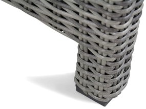 Stoel en Bank Loungeset 6 personen Wicker Grijs  Garden Collections Giardino/Napoli