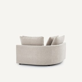 Modulair hoekbank in chenille fluweel, TIBERIO