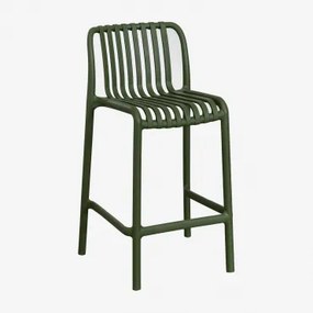 Stapelbare Set Van 4 Hoge Krukken Van Polypropyleen Wendell ↑65 Cm & Groene Pesto - Sklum