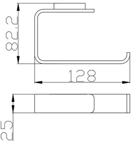Eastbrook Vercelli messing toiletrolhouder chroom