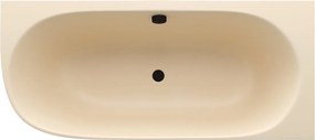 Polysan Sussi halfvrijstaand bad rechts mineraalmarmer 160x70cm beige mat