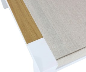 Tuinstoel Aluminium/Polywood (teakfinish) Wit Lifestyle Garden Furniture Bilbao