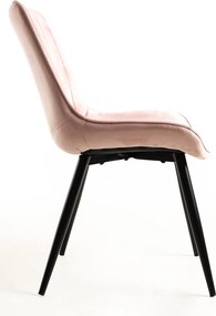 Set 4 Lene Fluwelen Stoelen