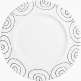Handgemaakt dinerbord Graugeflammt