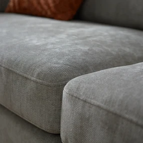 4-zitsbank Grijsbeige Stof