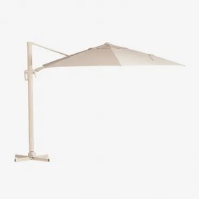 Parasol 290 Cm In Stof En Aluminium Cannes Tapioca Beige - Sklum