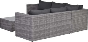 Garden Impressions Lyon loungeset 4-delig - grijs