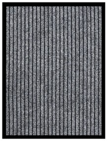vidaXL Deurmat 40x60 cm gestreept grijs