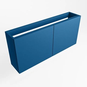 Mondiaz FOWY fonteinonderkast - 110x22x50cm - 2 deuren - push to open - softclose - Jeans FOWYTO110Jea2D