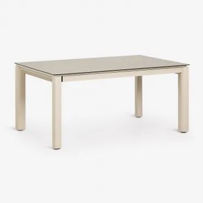 Uitbreidbare Rechthoekige Tuintafel Van Keramisch Glas Sylvara 160-220x100 Cm - Sklum