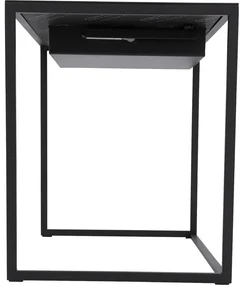 Goossens Nachtkastje Wing, 45 cm breed x 55 cm hoog x 45 cm diep met opbergbakje links