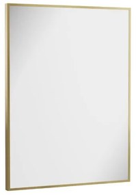 Crosswater MPRO spiegel - 80x60cm - verticaal/horizontaal - geborsteld messing (goud) MPNI6080F