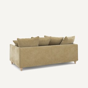 3-zits slaapbank in stonewashed fluweel, Lazare