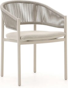 Dining tuinstoel | Bellagio  Panaro | Aluminium | Taupe | Stapelbaar | Kees Smit Tuinmeubelen