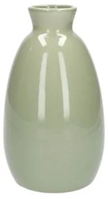 Vaas, porselein, lichtgroen, 12 x 20 cm