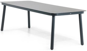 Tuinset 6 personen 220 cm Kunststof Taupe Lifestyle Garden Furniture Salina/Tavano