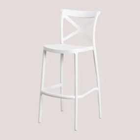Pak Van 4 Otax Stapelbare Hoge Tuinkrukken Wit & ↑75 Cm - Sklum