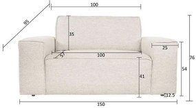 Loveseat - Marken - Bjorn grof geweven grijs 13