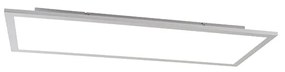 Modern LED paneel staal 80 cm incl. LED - Liv