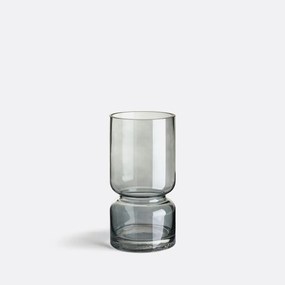 Vaas in smoked glas H22cm, Sinao