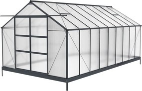 Aluminium tuinkas Azalea 2,5 x 5,5 m CoverTech antraciet