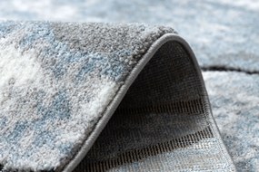 Tapijt modern COZY 8873 Cracks Gescheurd beton - Structureel,  twee poolhoogte , helder , grijskleuring / blauw