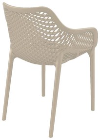 Garden Impressions Air XL tuinset 5-delig taupe - Mina tuintafel 90x90 cm