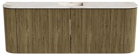 Mondiaz Joya DLux 115cm toiletmeubel ronding links/rechts dusk met wastafel faye midden zonder kraangat frappe