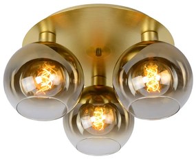 Lucide Marius plafondlamp 50cm 3x E27 goud mat