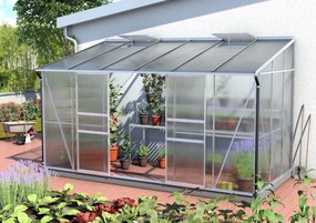 Vitavia Ida muurserre - 7,8m² - met 6 mm polycarbonaat - Aluminium